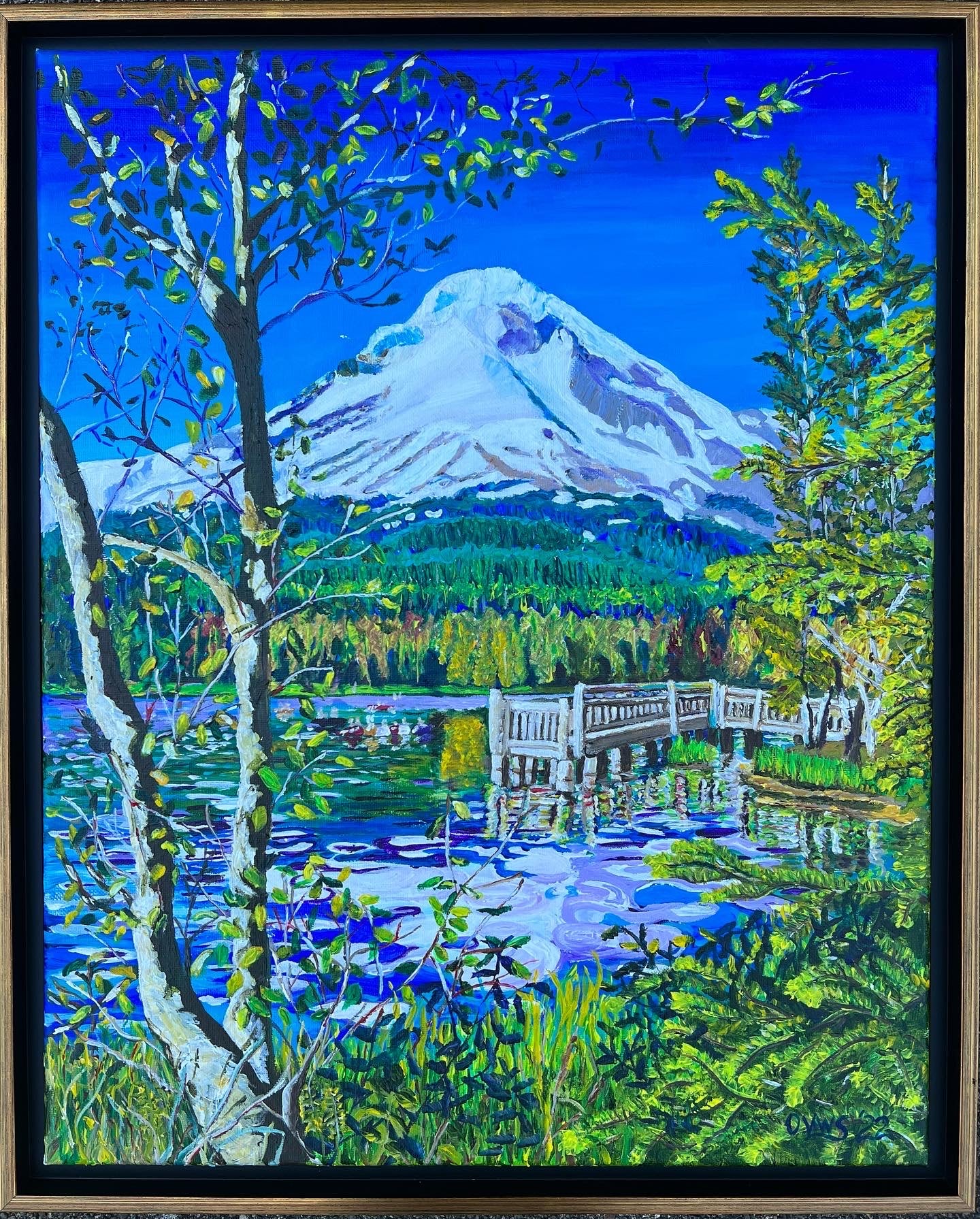 Mount Hood watches over Trillium Lake Fine Art prints