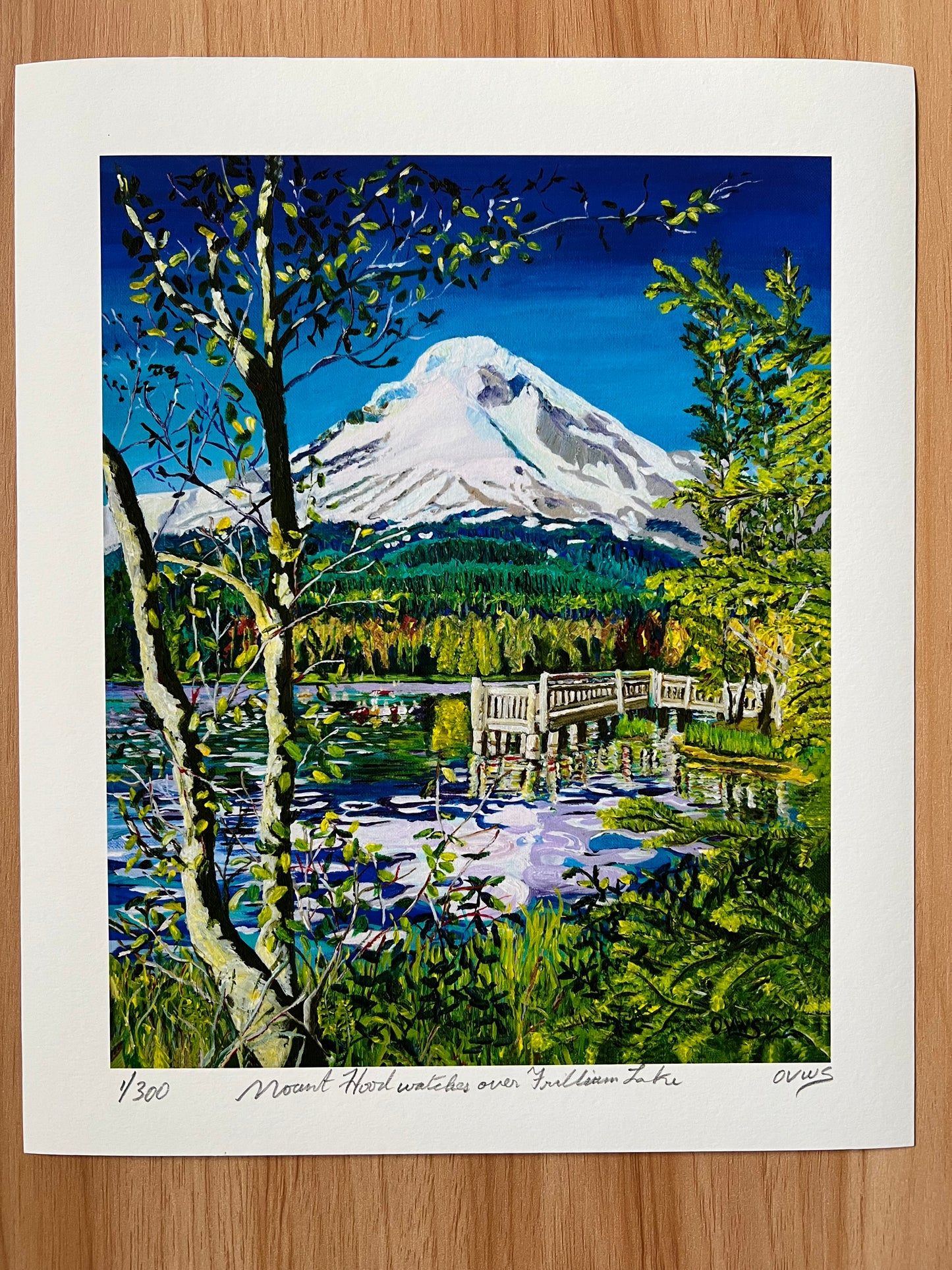 Mount Hood watches over Trillium Lake Fine Art prints