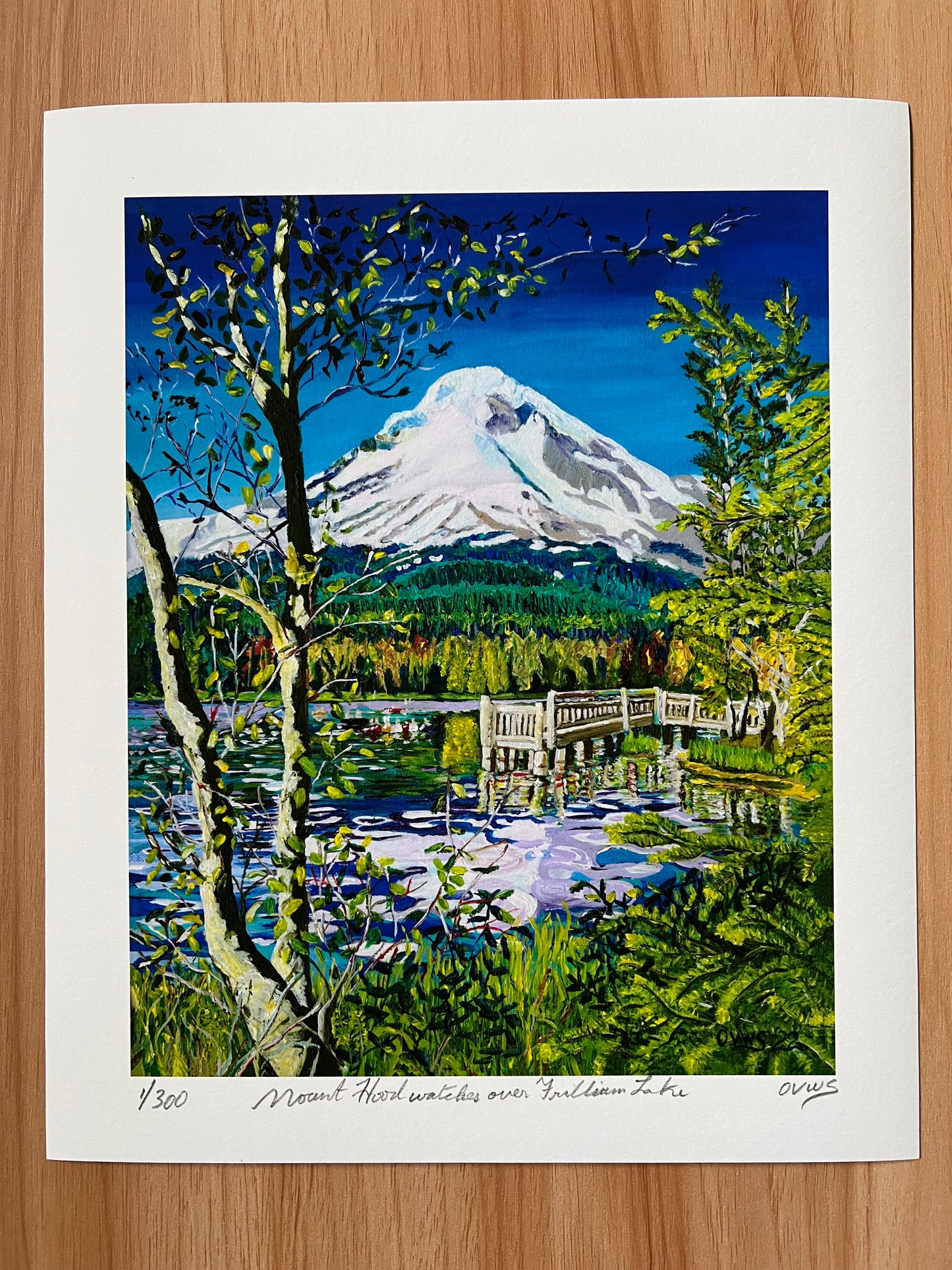 Mount Hood watches over Trillium Lake Fine Art prints