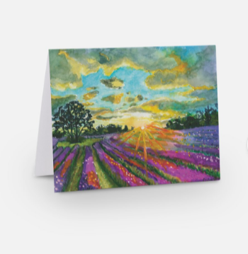 Colorful greetings cards | Fine art greetings cards from original paintings by Olga V. Walmisley-Santiago |  Magic Realism | Impressionism   | Oregon gift |  Colorful cards|  All occasions