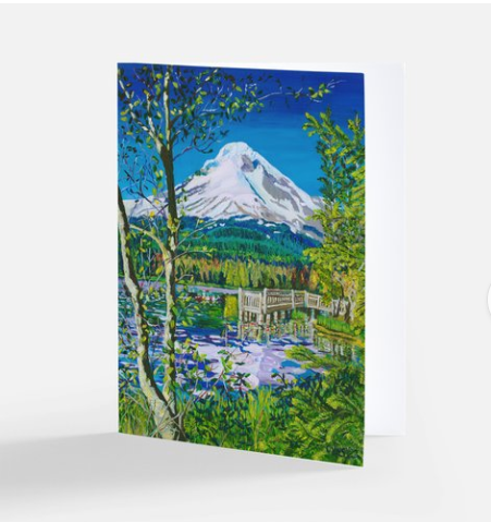 Colorful greetings cards | Fine art greetings cards from original paintings by Olga V. Walmisley-Santiago |  Magic Realism | Impressionism   | Oregon gift |  Colorful cards|  All occasions