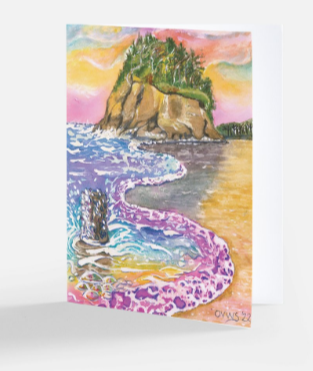 Colorful greetings cards | Fine art greetings cards from original paintings by Olga V. Walmisley-Santiago |  Magic Realism | Impressionism   | Oregon gift |  Colorful cards|  All occasions