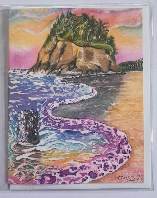 Colorful greetings cards | Fine art greetings cards from original paintings by Olga V. Walmisley-Santiago |  Magic Realism | Impressionism   | Oregon gift |  Colorful cards|  All occasions