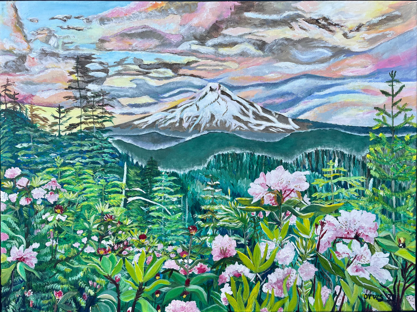 Colorful greetings cards | Fine art greetings cards from original paintings by Olga V. Walmisley-Santiago |  Magic Realism | Impressionism   | Oregon gift |  Colorful cards|  All occasions