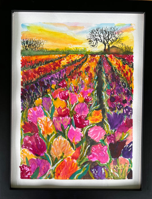 Field of Happiness, Tulip Field Fine Art Prints