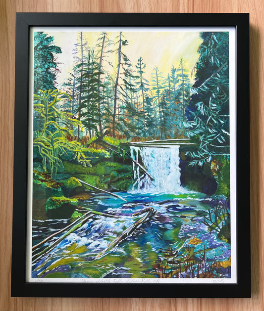 North Falls, Silver Falls, Oregon.  giclee print, 13 x 16 in.